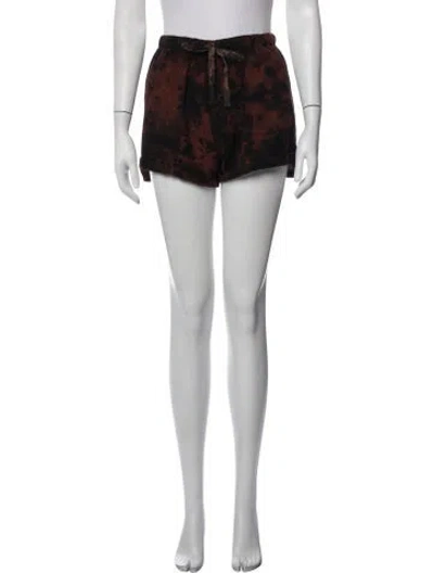 Pre-owned Undercover Tie-dye Print Mini Shorts In Black
