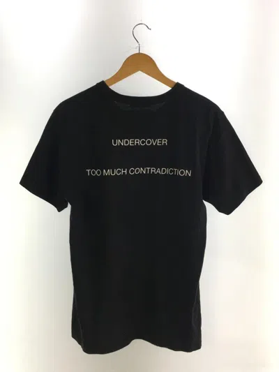 Pre-owned Undercover "too Much Contradiction" Script Tee In Black