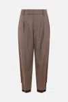 Undercover Houndstooth-pattern Trousers In Brown
