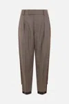 Undercover Houndstooth-pattern Trousers In Brown