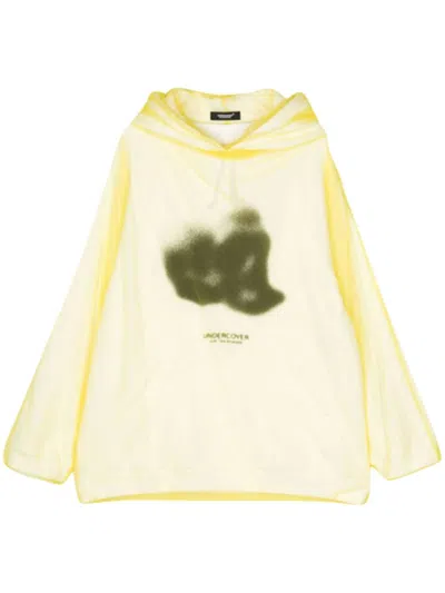 Undercover Tulle Hoodie In White
