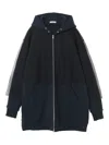 Undercover Tulle-paneled Zip-up Hoodie In Multi