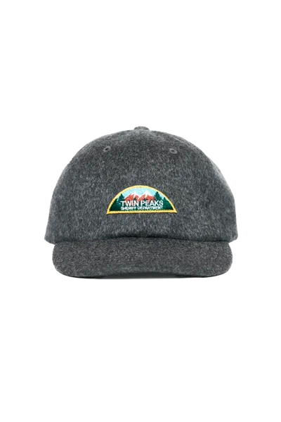 Undercover Twin Peaks Embroidered Cap In Grey