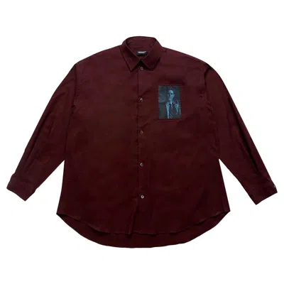Pre-owned Undercover Twin Peaks Patch Shirt 'bordeaux' | Red | Men's Size 5