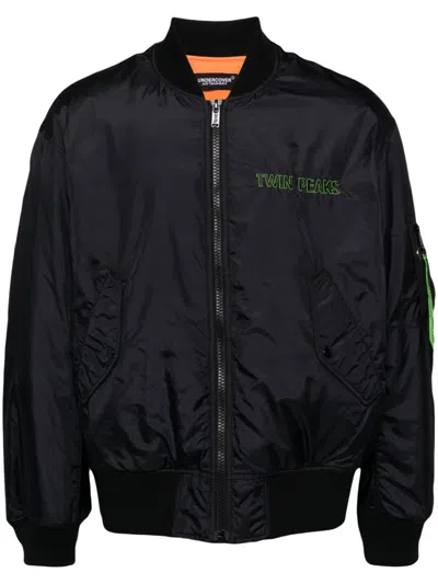 Undercover Twin Peaks' Printed Bomber Jacket In Black