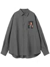 Undercover Twin Peaks Printed Shirt In Grey