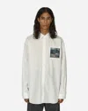 Undercover Button-down Collar Shirt With Front Pocket In White