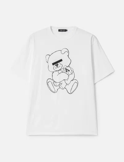 Undercover Ub0d3802bear Short Sleeve T-shirt In White