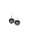 Undercover Black & Silver Uc1d1r51-1 Earrings In Black  