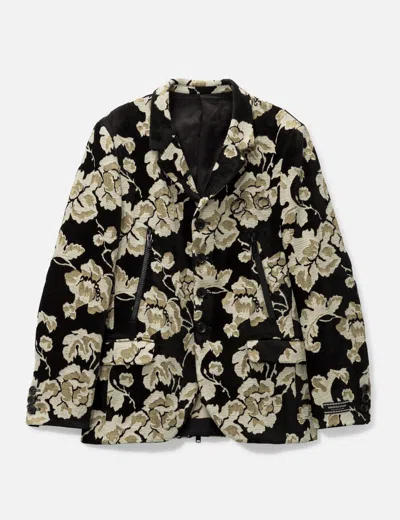 Undercover Uc1d4101-1 Floral Jacket In Black