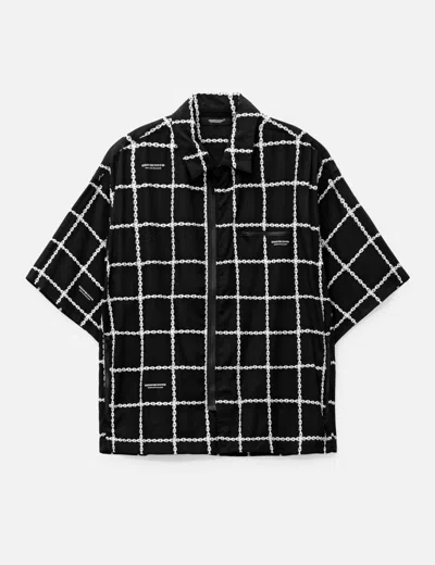 Undercover Graphic-print Zip-up Shirt In Black
