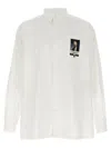 Undercover Button-down Collar Shirt With Front Pocket In White