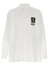 Undercover Button-down Collar Shirt With Front Pocket In White