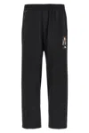 Undercover Trousers Graphic Print Elastic Waistband In Black
