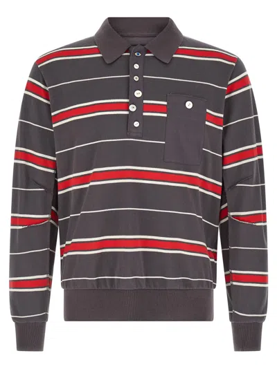 Undercover Long-sleeved Polo Shirt In Multi
