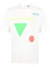Undercover Cluster Geometric-print Cotton T-shirt In White