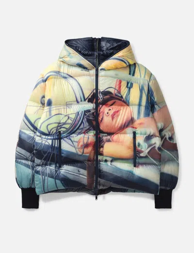 Undercover Long-sleeved Down Jacket In Multi