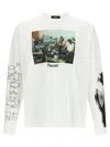 Undercover Graphic Long Sleeve Crew Neck T-shirt In White