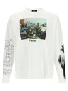 Undercover Graphic Long Sleeve Crew Neck T-shirt In White