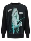 Undercover Brushed Cotton Oversized Sweatshirt With Graphic Print In Black