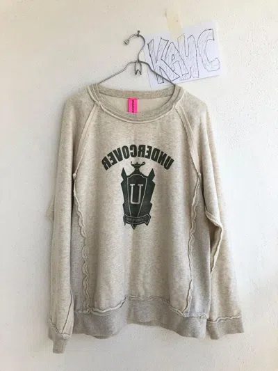 Pre-owned Undercover “undakovrit”  Highschool Sweater Circa 2002 In Gray