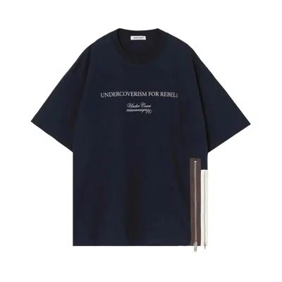 Pre-owned Undercover Ism For Rebels Side Zip T-shirt 'navy' | Blue | Men's Size 4