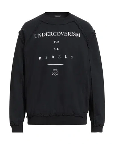 Undercover Ism Man Sweatshirt Black Size 3 Cotton, Polyurethane