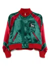 Undercover Unicorn-embellished Satin Bomber Jacket In Multi