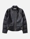 Undercover Up2e4207 Hybrid Biker Jacket In Multi