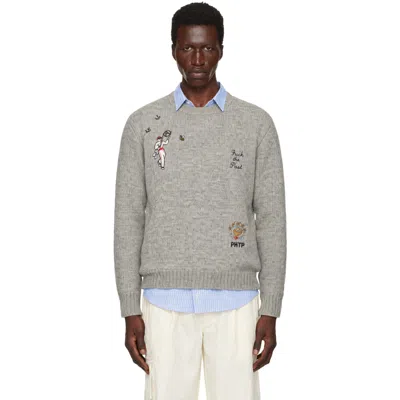 Undercover Gray Up2f9902 Knit Sweater In Top Gray