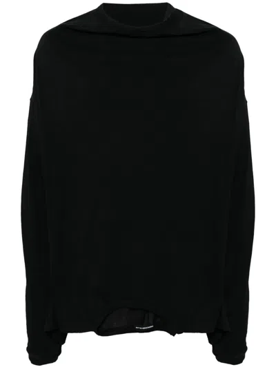 Undercover Upside-down Long-sleeved T-shirt In Black