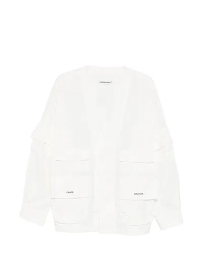 Undercover V-neck Jacket In White