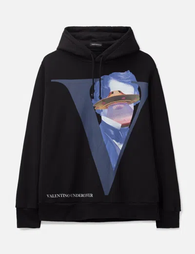 Undercover Valentino Hoodie In Black