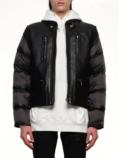 Undercover Vegan Leather Blouson In Black