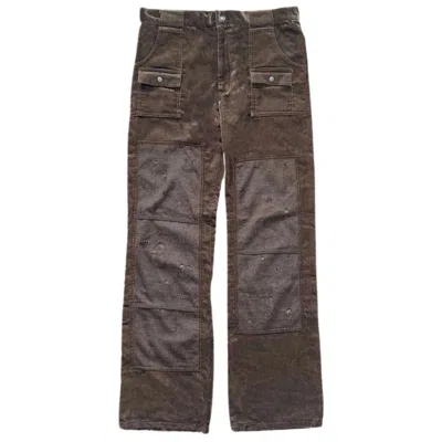 Pre-owned Undercover Velour Cargo Bush Pants A/w 2002 In Brown