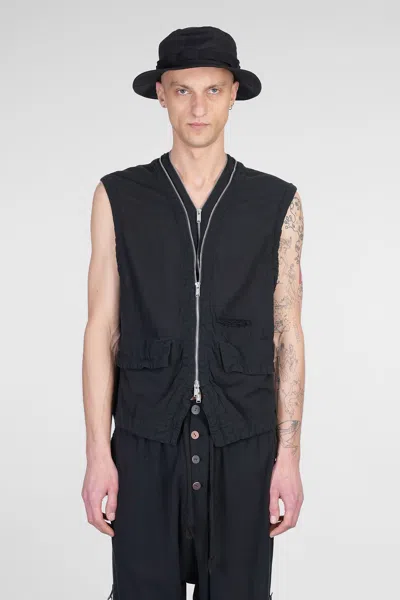 Undercover Vest In Black Rayon