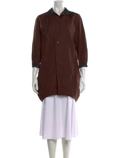 Pre-owned Undercover Vintage 2002 Button-up Top In Brown