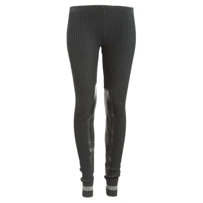 Pre-owned Undercover Vintage Panel Leggings In Black