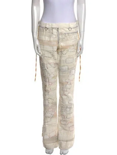 Pre-owned Undercover Vintage Straight Leg Pants In White