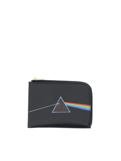 Undercover Dark Side Zip Leather Wallet In Black