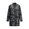 Undercover Waxed Cotton Raincoat In Multi