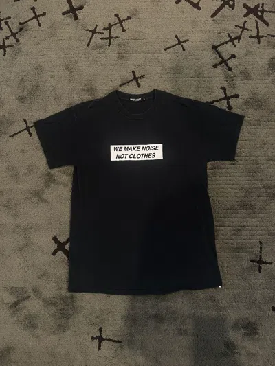 Pre-owned Undercover “we Make Noise Not Clothes” T Shirt Jun Takahashi In Black