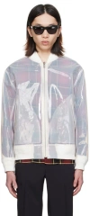 Undercover White Bomber Jacket In White
