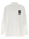 Undercover Button-down Collar Shirt With Front Pocket In White