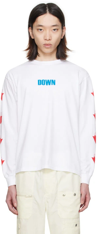 Undercover White Printed Long Sleeve T-shirt