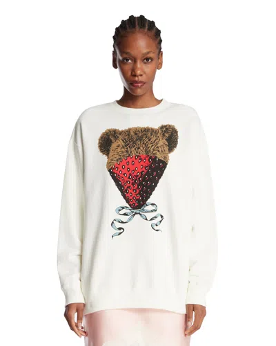 Undercover White Printed Sweatshirt