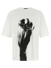 Undercover Oversized Crewneck T-shirt With Abstract Print In White
