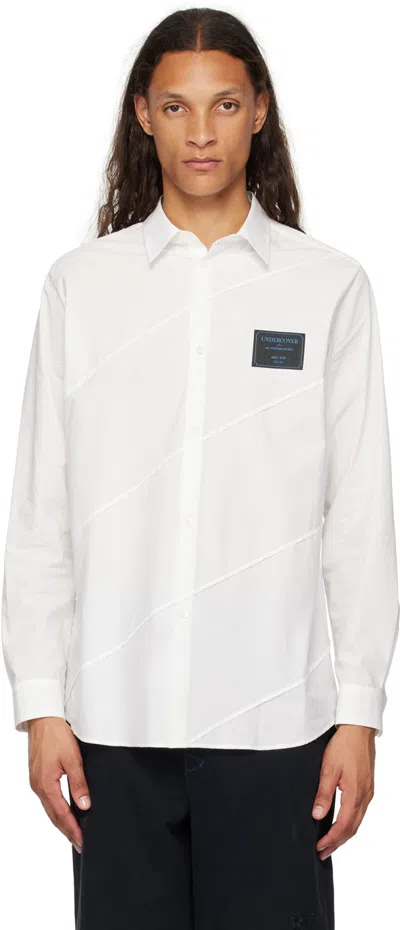 Undercover White Spiral Seam Shirt