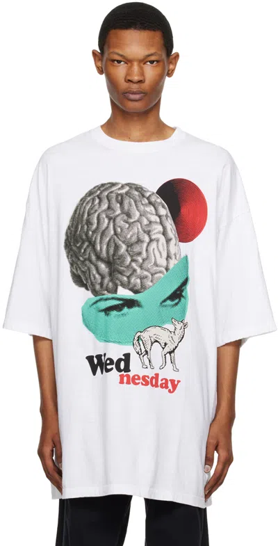 Undercover White 'wednesday' T-shirt