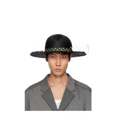 Undercover Wide Brim Bucket Hat In Black
